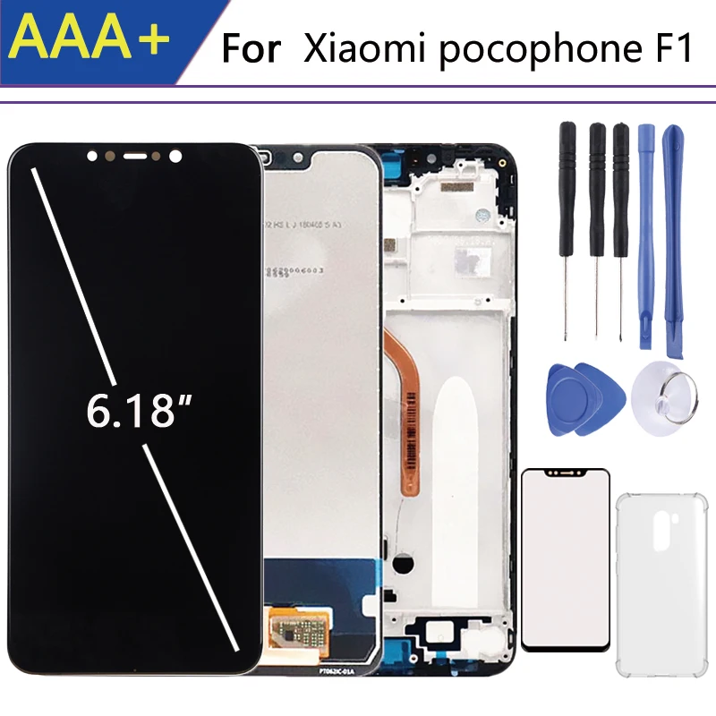 Для 6 18 дюймов Xiaomi pocophone F1 дисплей сенсорный экран pantalla мобильный телефон для