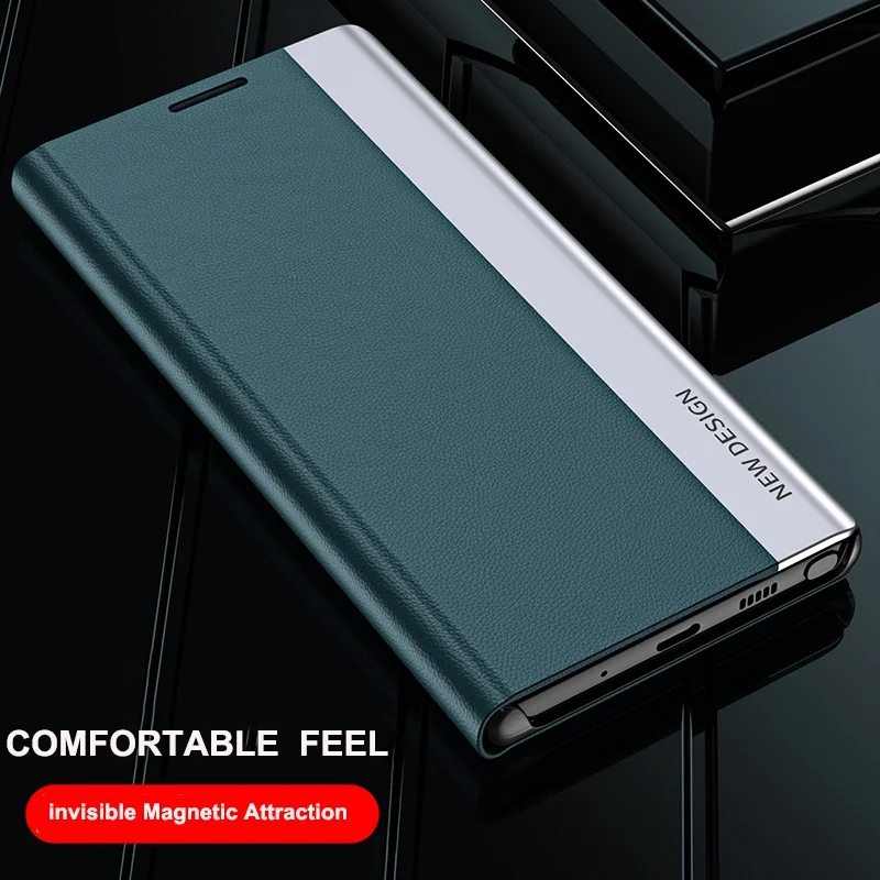 For Samsung Galaxy Note 8 9 10 20 Pro Plus Ultra Cover Luxury Magnetic Leather Flip Cover Full Protection Phone Case