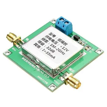 

0.01-2000MHz Broadband RF Signal Amplifier Module Radio Frequency Low-noise LNA Power Amp High Gain 32dB Transmitter