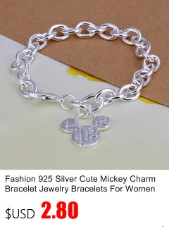 925 Sterling Silver Smooth Solid Bracelet Bangles For Women Men Charm Party Luxury Jewelry