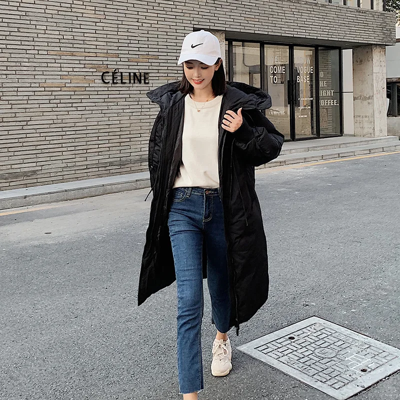 

Cotton-padded Jacket 2019 Winter New Style Korean-style Loose-Fit down Feather Cotton-padded Clothes Women's Mid-length Very Fai