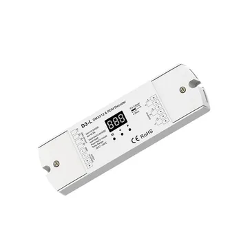 

3CH*6A 12-24VDC CV DMX Decoder D3-L MX512 and RDM RGB Decoder Low Voltage Lamp Band Decoder