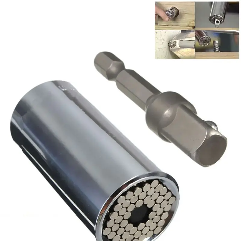 Universal Socket Grip Adapter 4PCS Grip Socket Set Ratchet Wrench Power Drill Adapter 1/4