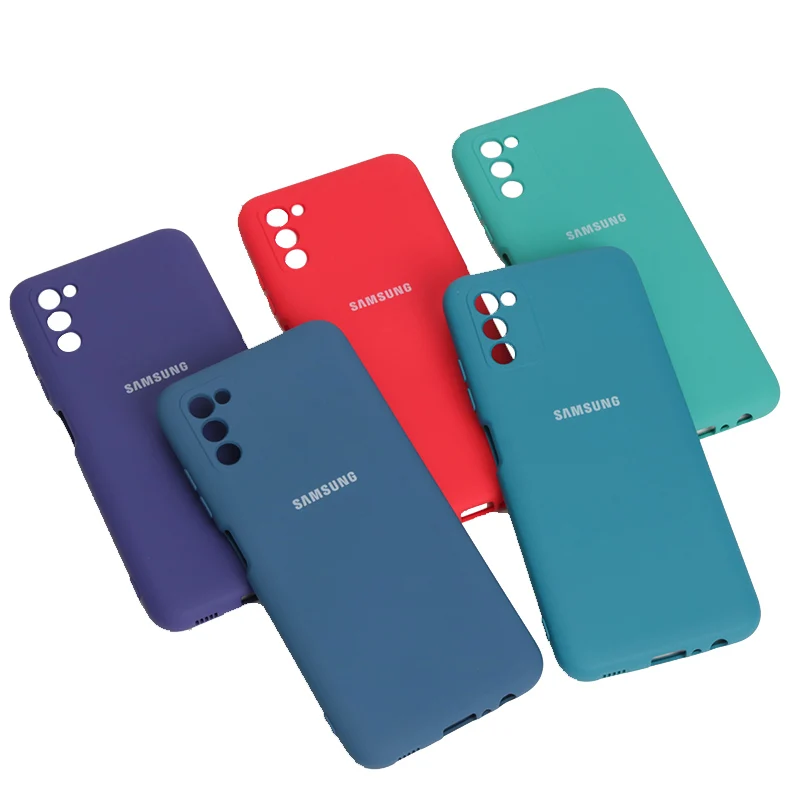 iphone pouch with strap For Samsung Galaxy A03S Case Ultrathin Soft Liquid Silicone Cover A 03S High Quality Silky Touch With Camera Protective Shell iphone pouch