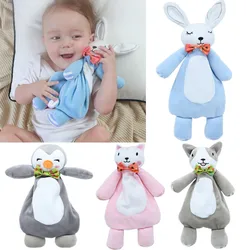 Baby Saliva Towel Soft Newborn Infants Soother Appease Towel Bib Cute Short Plush Bunny Comforting Sleeping Dolls Toy Baby Towel