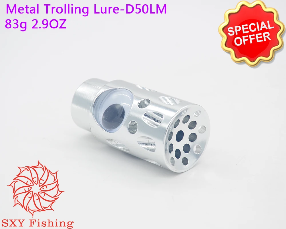 

SXY FISHING D50LM 2.9oz DIY Metal Trolling Lure Trolling Bait Metal head bait Aluminum lure Color metal bait fishing Trade price