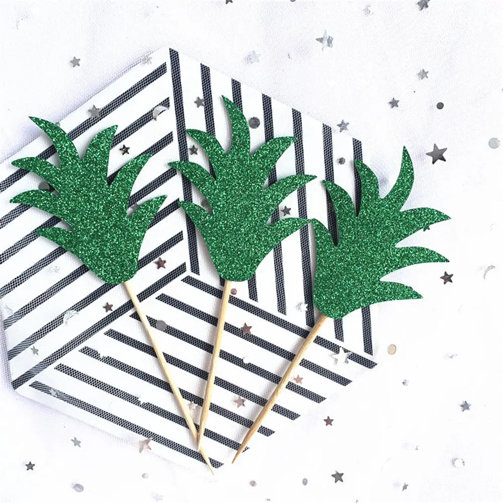 Украшения для кексов день рождения принадлежности выпечки Пальмовые Листья