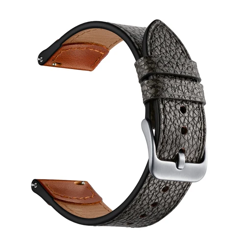 Stone pattern 22 мм gear S3 часы пограничника ремешок для samsung Galaxy watch 46 мм Натуральная кожа ремешок для Huami Amazfit Pace/Stratos 2/1 ремень - Цвет ремешка: Stone pattern