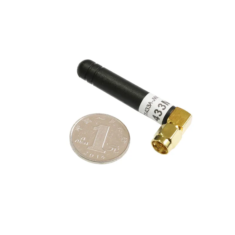 Black Signal Booster 433mhz Small For Wireless Module Rubber Duck Antenna