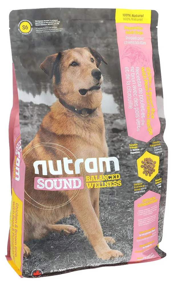 Корм для собак, Nutram S6 Sound Adult Dog, 500 гр