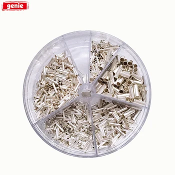 

1900pcs Insulated Bare Copper Crimp Wire Connector 0.5-2.5mm Cord Pin End Uninsulation Terminal
