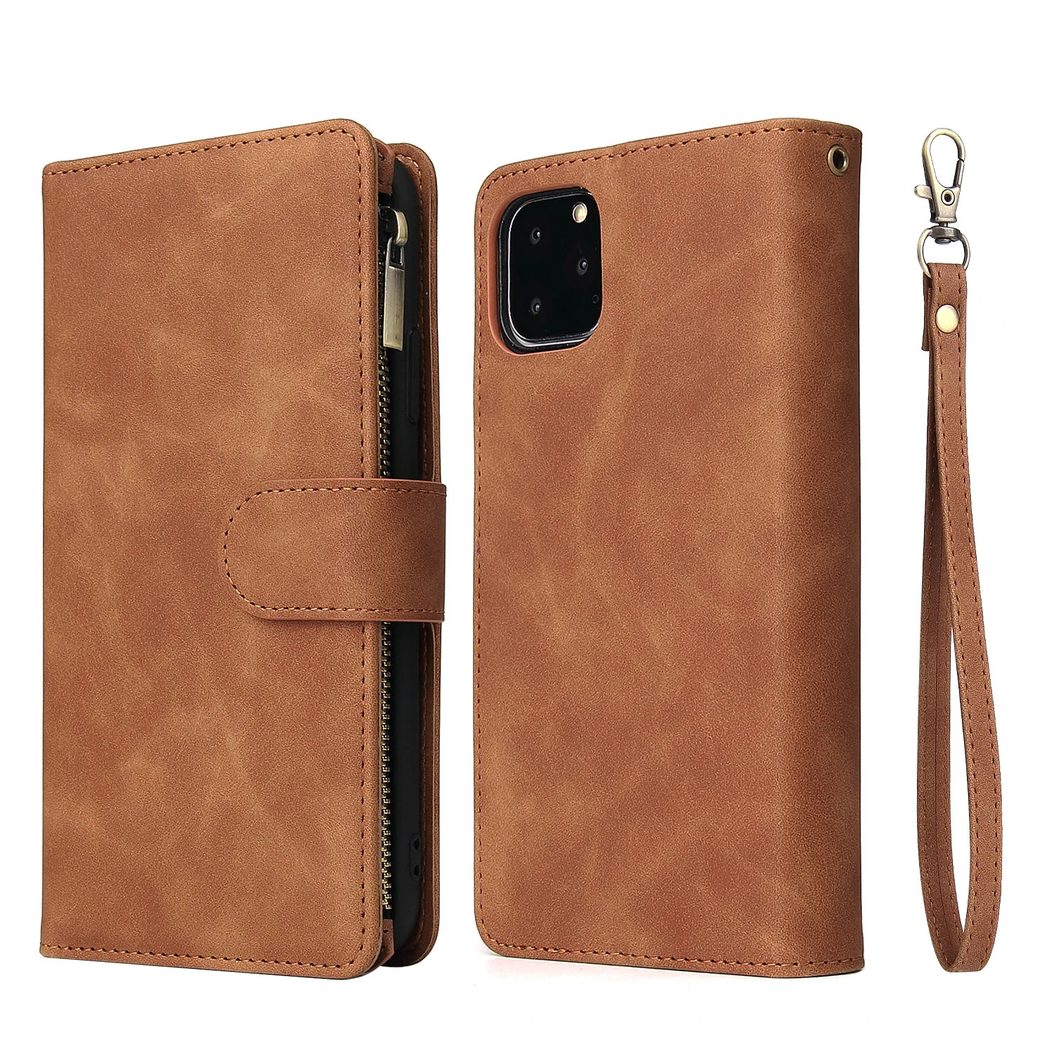  Luxury Leather Magnetic Flip Phone Holder Case for Iphone Xr 11 pro Xs Max X Card Wallet Stand Cove