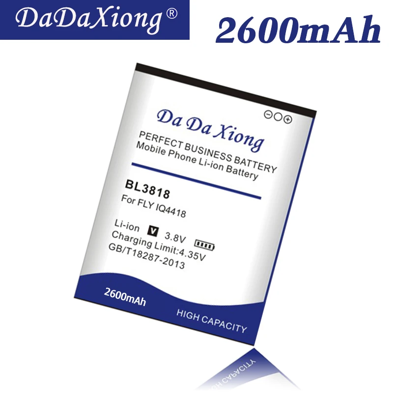 DaDaXiong Original 2600mAh BL3818 Li-ion Battery For FLY IQ4418 Phone Batter | Мобильные телефоны и аксессуары
