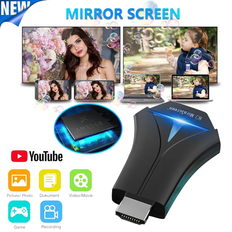 Mirascreen TV Stick K12 Wireless HDMI Wifi Display Receiver Stream Cast Mirror Screen HD Tv Receivers Dongle Android tv stick |