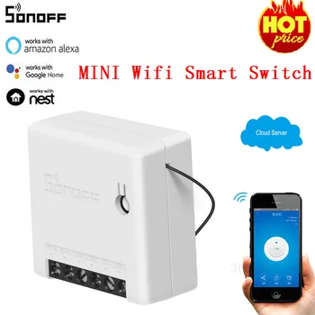 

SONOFF Mini Two Way Intelligent Switch DIY Appliance Automation Remote Control Switches for Alexa Google Home WiFi Smart Switch
