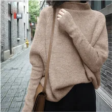 ^#Cheap 2019 new winter Thick 100% cashmere Sweater Women Boss Bat sleeve Shirt Pullover Jumper Female knitting wool fashion Sweaters ^#Cheap 2019 new winter Thick 100% cashmere Sweater Women Boss Bat sleeve Shirt Pullover Jumper Female knitting wool fashion Sweaters