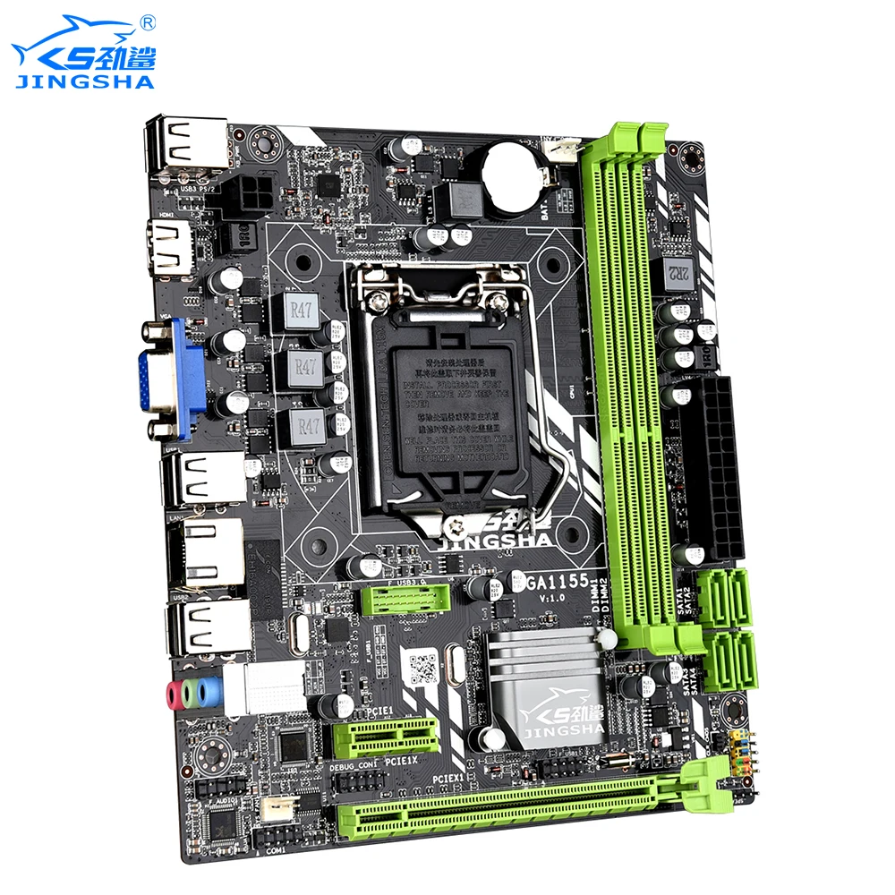 JINGSHA H61B LGA 1155 Материнская плата SATA 2 Чипсет Intel H61 Поддержка Intel core серии LGA 1155 процессор Настольный DDR3 1600 МГц Ram