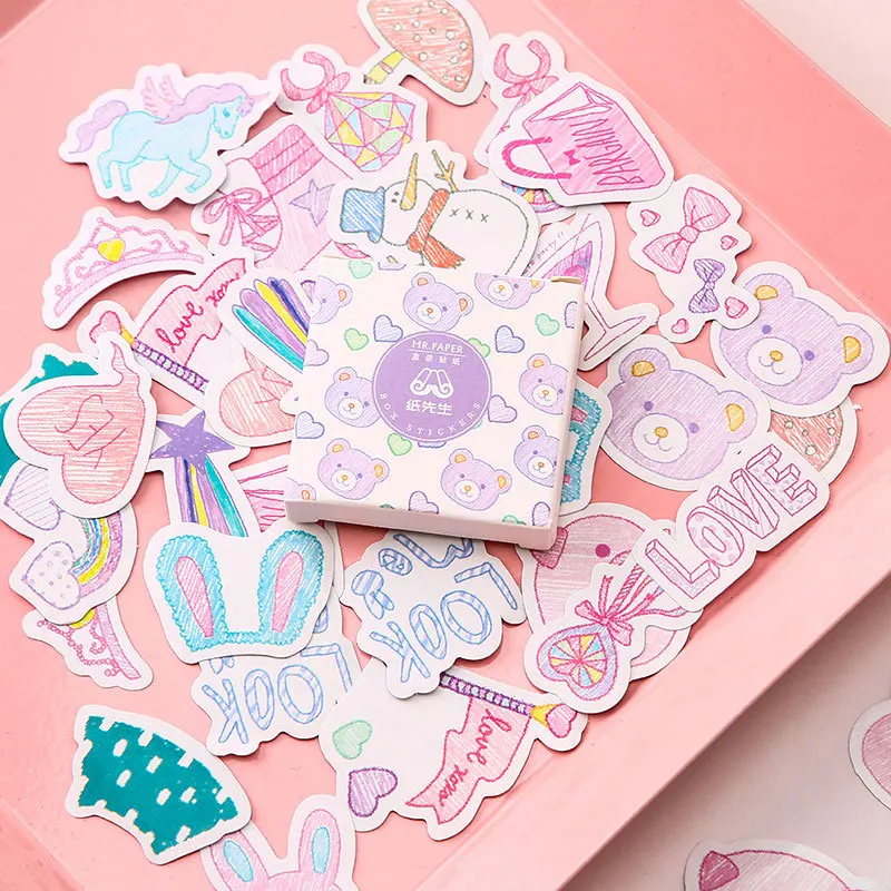 * Pouring Series Stickers Daily Life Scrapbook Paper Deco Girl Fashion Stationary Sticker Scrapbooking |