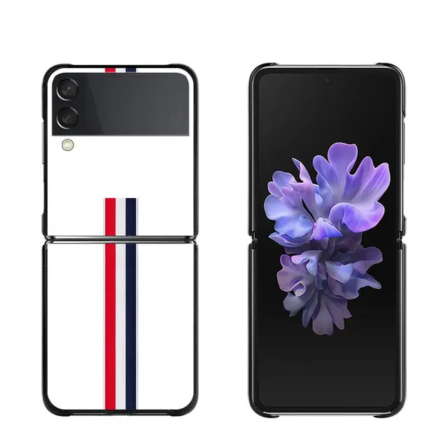 Luxury brand Tom Brown Phone Case For Samsung Galaxy Z Flip3 5G z flip Black Coque for samsung Z Flip 3 Zflip 5G Folding Fundas B10