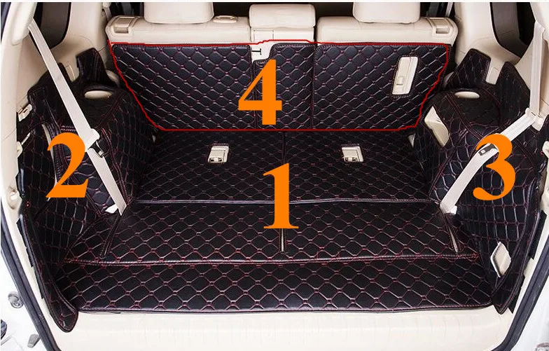 

Number1 + number 2 + number 3 + number 4 mats for Toyota Land Cruiser Prado 150 7 seats 2019-2010 ,free shipping
