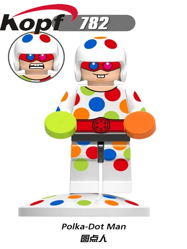 782 20Pcs No Box 20 штук,, красивые фигурки хоукгрил, капитан Boomerang, модель Pocka-Dot Man, строительные блоки, кирпичи, Подарочные игрушки для детей, XH, 780 - Цвет: 782 20Pcs No Box