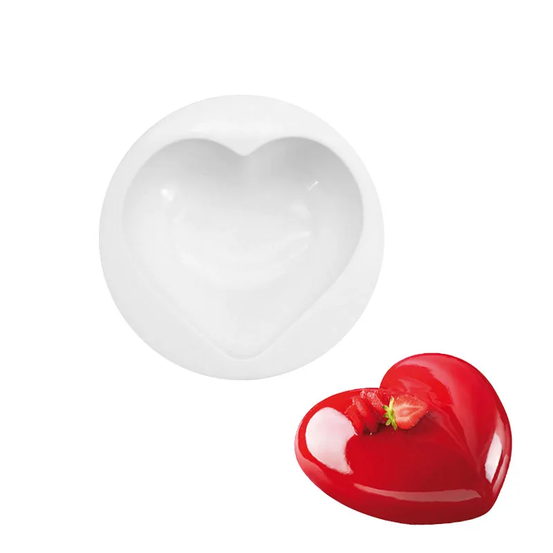 

Shape Heart Silicone Molds Baking Tools For Sponge Cakes Chiffon Mousse Dessert Silicone Cake Moulds