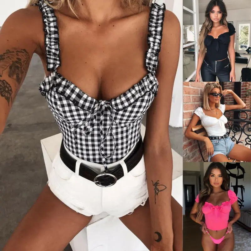 New Women Sexy Off Shoulder Casual Bralet Top Blouse 2019 Summer Female Tops Ropa Mujer