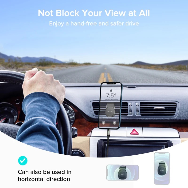 QOOVI Magnetischer Auto-Handyhalter, Lüftungsschlitz-Halterung, 360 Grad, für iPhone, Samsung, Xiaomi - Image 6