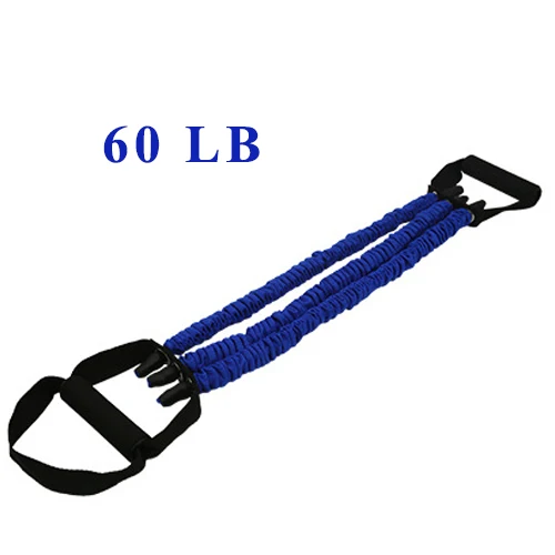 Blue-60lb Профессиональный резистивный браслет для упражнений эластичный TPE веревка грудь расширитель кистевой эспандер сцепление фитнес, бодибилдинг, тренировка - Цвет: Blue-60lb
