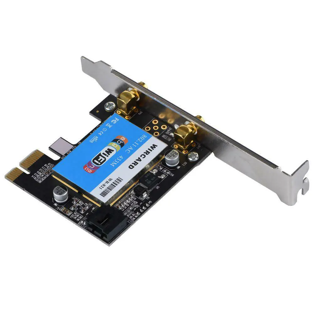 2,4 5G 433M Высокая совместимость Беспроводная Антенна сетевая передача карт Bluetooth быстрая замена настольного ПК PCI-e стабильная
