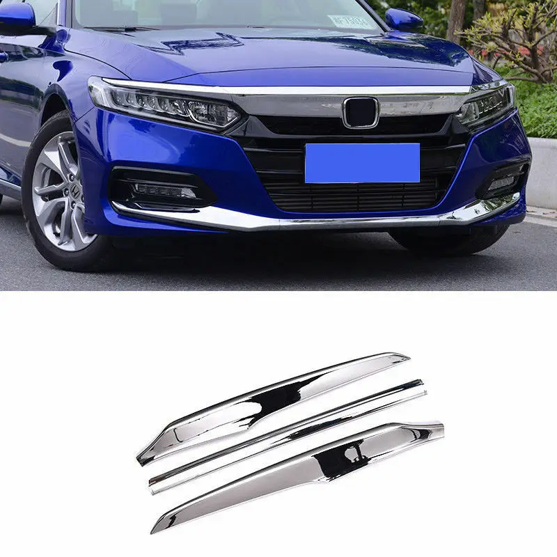 Для Honda Accord- ABS Хром передний бампер накладка покрышка для губ 3 шт