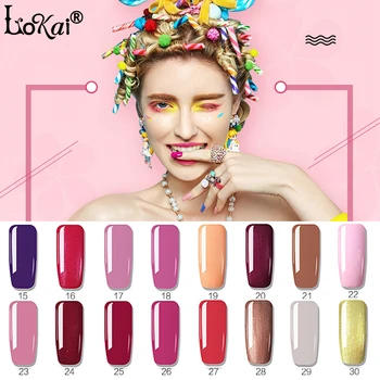 

Lokai 10ML 90 Colorful UV LED Soak-off Gel Nail Polish Nail Art Nail Gel Polish Semi Permanent Gel Varnishes Gel Lak 01-30