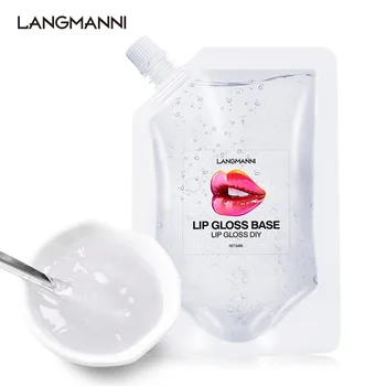 

50ml Lip Gloss Base Oil DIY Clear Moisturizing Nutrition Easy To Wear Smooth Non-Stick Cup Lips Gloss Raw Material Gel TSLM1