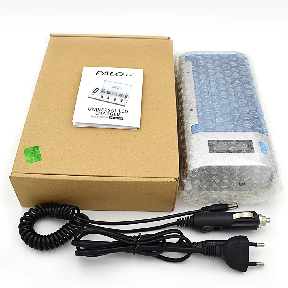 Carregador de Bateria Recarregável Inteligente Display Lcd 1.2v Ni-mh aa Aaa c Tamanho d Carregador de Baterias de 9v tipo c Descarga Rápida - Image 2