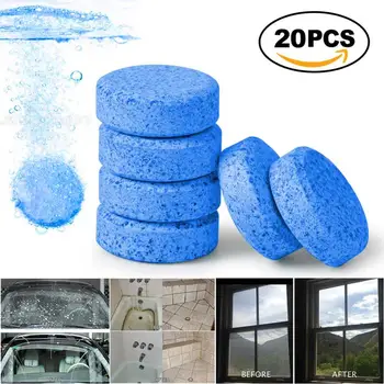 

1X Wiper Blue Effervescent Tablet / 16MM Baking Soda Glass Cleaner Concentrate
