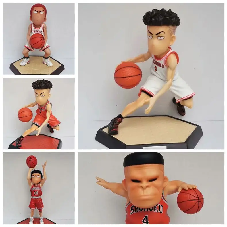 Аниме 15-18 см SLAM DUNK Hanamichi Sakuragi 10 #/Акаги Такенори 4 #/Miyagi Ryota 7 #/Mitsui Hisashi 14 # ПВХ фигурка