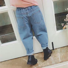 Для мужчин и женщин; детские брюки; повседневные универсальные джинсы; брюки 19; сезон весна-лето; стиль; детская одежда для детей 3-8 лет