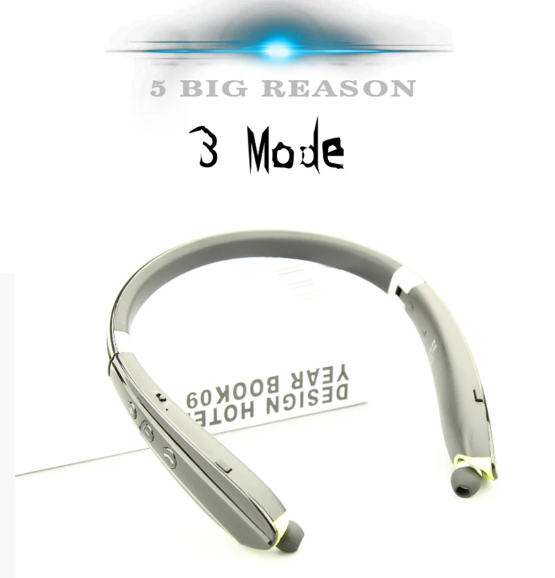 SUICEN 806 Pluggable Card Music Sport Retract Earphones Foldable Headset Wireless Headphone