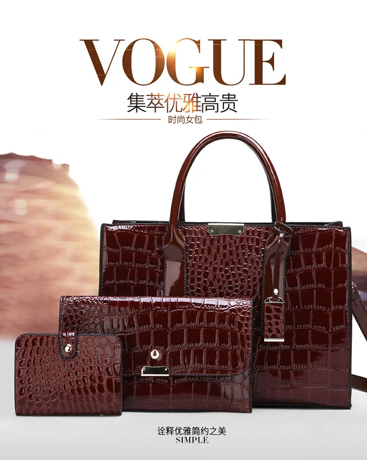

2020 New Style Nobility Goddess Bag Shoulder Diagonal Crocodile Pattern Cool Versatile Trendy Bag Different Size Bags Hanbdbags