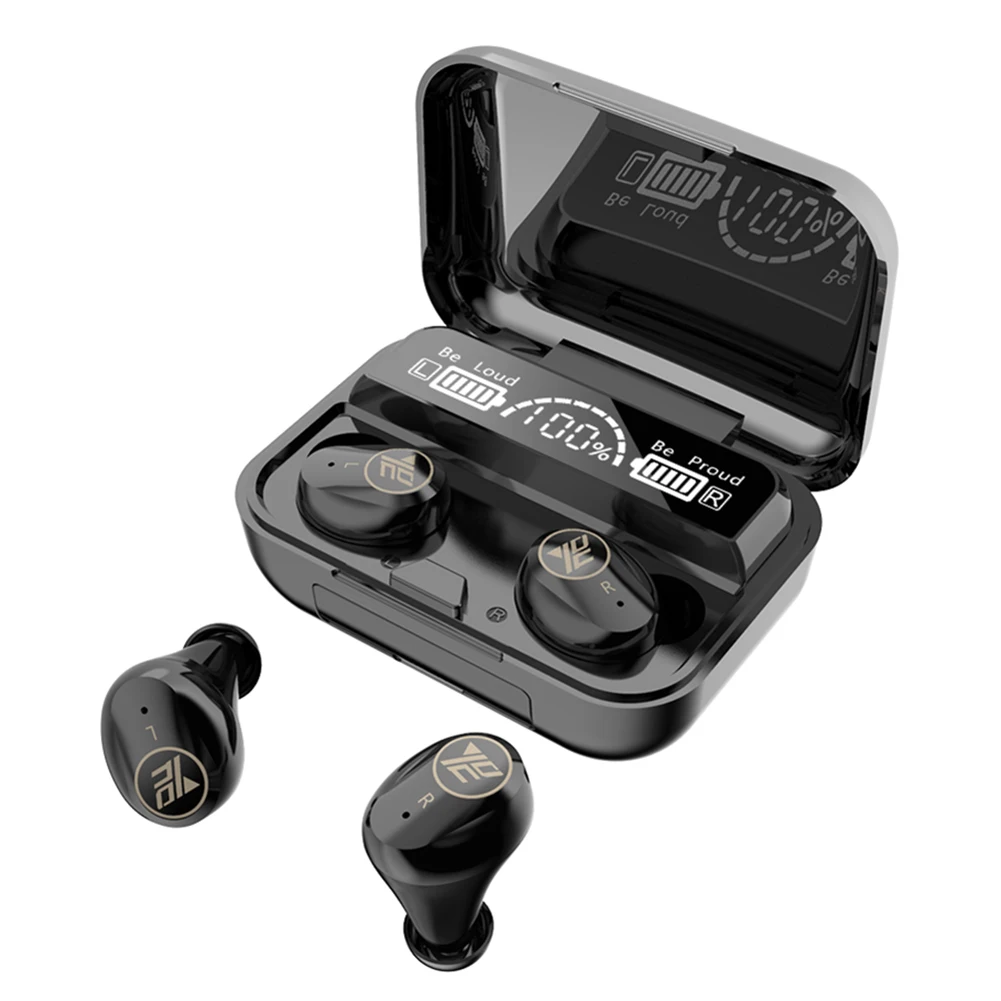 LED Power Display Wireless Touch Control Headphones Waterproof HIFI Sounds Handsfree Auto Pairing SportEarbuds Earpiece