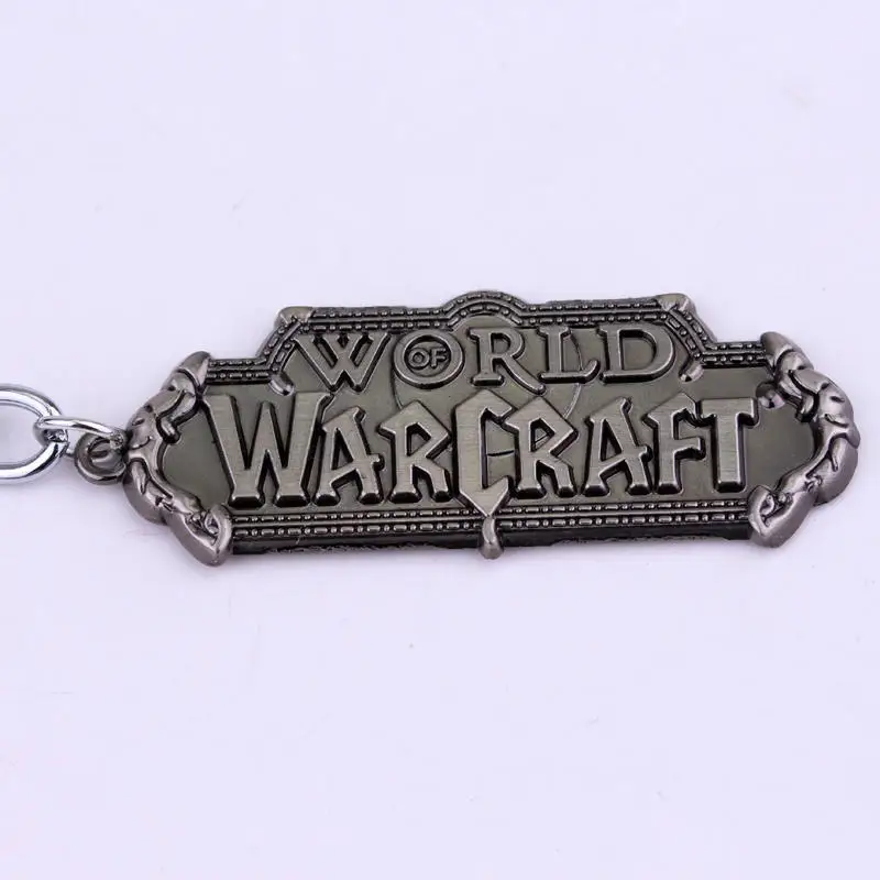 ZXMJ игра World Of брелок для ключей Warcraft с гравировкой WOW буквы металлический брелок с логотипом для мужчин и wo мужчин chaviro ювелирные изделия подвеска для автомобиля горячая распродажа