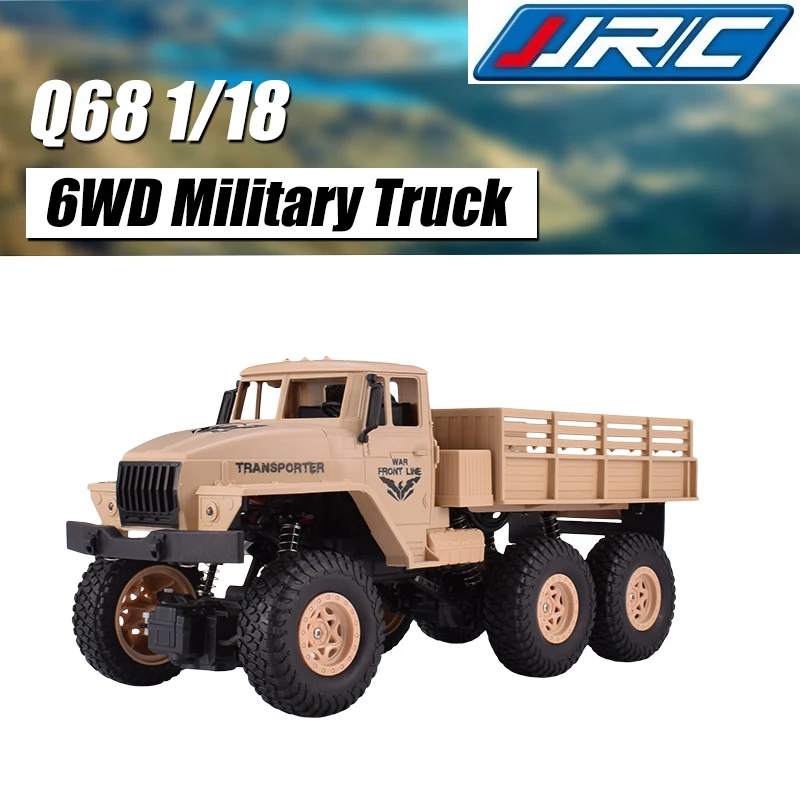 JJRC Q68 1:18 2 4G 4CH 6WD 130 матовый двигатель RC автомобиль внедорожник военный грузовик RTR