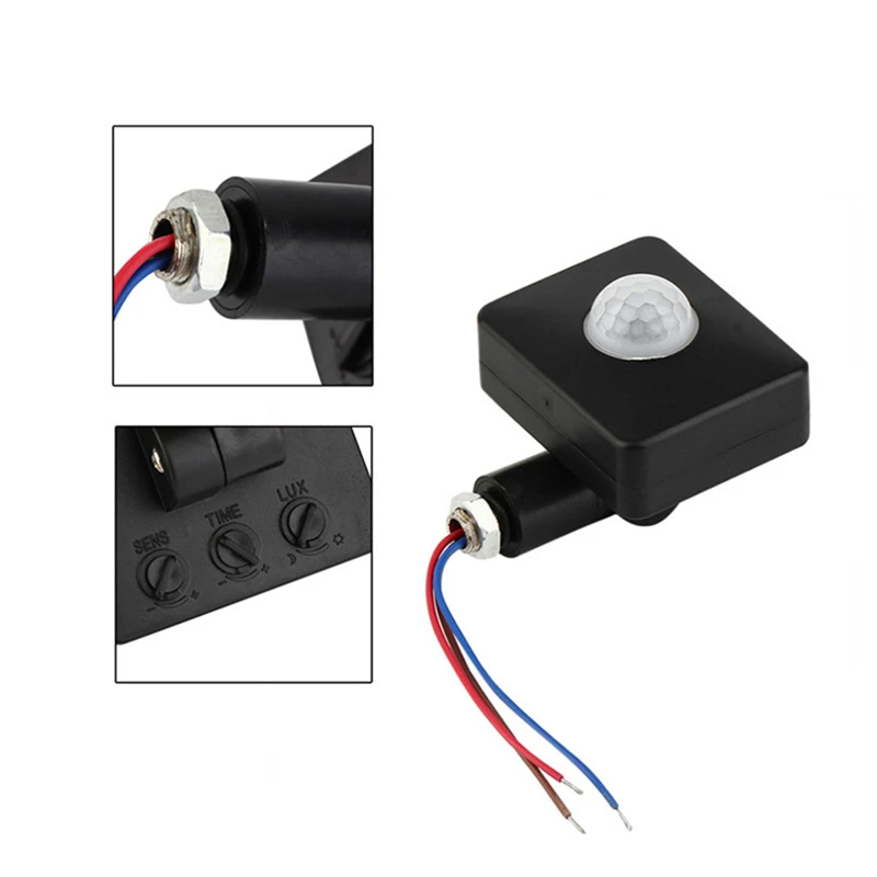 

Mini Infrared Sensor 110-240V PIR Sensors Detector 180 Degree Up and Down Rotation OUJ99