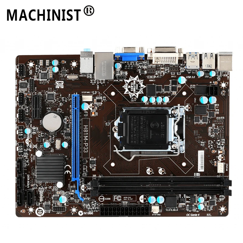 

For MSI H81M-P33 Desktop motherboard MB Intel H81 LGA 1150 micro-ATX DDR3 16GB SATA3.0 USB3.0 100% fully Tested Free shipping