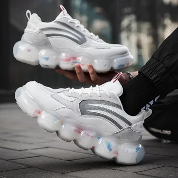 

high skate Fashionable black man hombre zapatos gym mens breathabl running for air Men korean mens top trainers red de