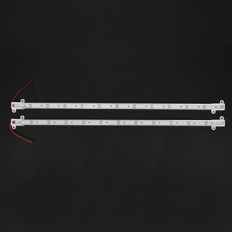 Новая одежда для маленькой девочки 2x50 см, 12 В, 36 светодиодный 5630 SMD жесткий полосу светильник Алюминий оболочки с конец Кепки теплый белый