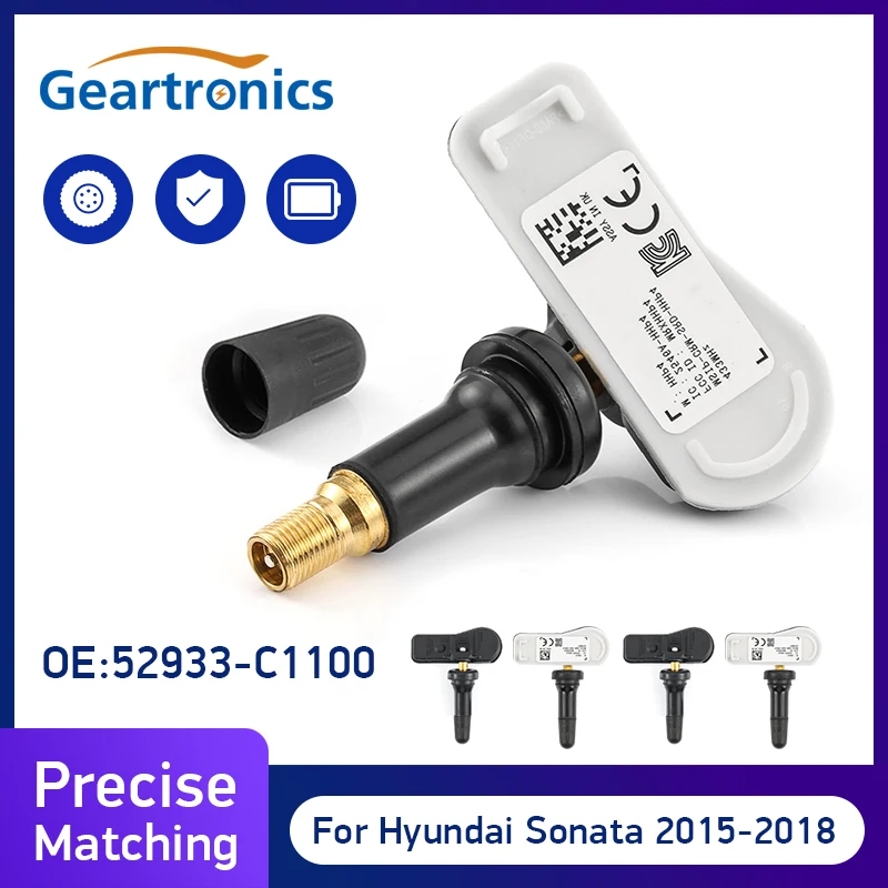 TPMS 52933-C1100 52933C1100 для Hyundai Creta IX25 Tucson I40 Sonata 2015-2018 Автомобильный датчик давления в