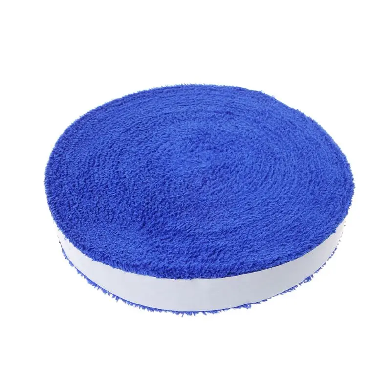 blue 1 Катушка 10 м полотенце клеевой захват Теннисная ракетка для бадминтона овергрипы Нескользящая лента для пота Y51D - Цвет: blue