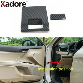 

For Toyota Camry 2018 2019 2020 Interior accessories driver's cab Glove box storage panel trim cover Auto products Sticker LHD