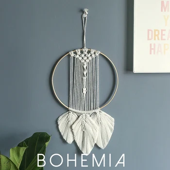

Bohemian Hand-Woven Lace Tapestry Lace Lace Dream Catcher Mandala Pendant Wall Hanging Decorations Home Decoration